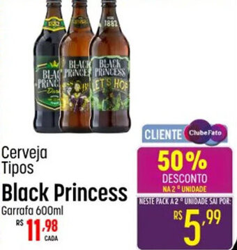 Muffato Cerveja Tipos Black Princess Garrafa 600ml oferta