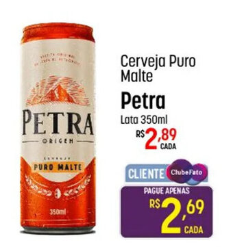 Muffato Cerveja Puro Malte Petra Lata 350ml oferta