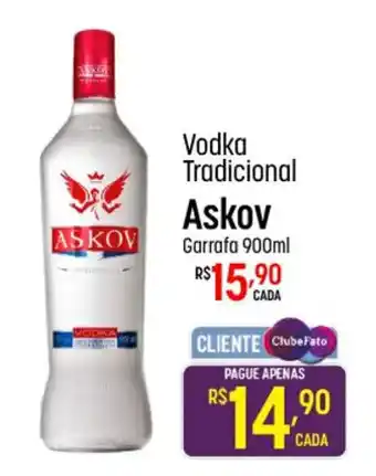 Vodka Tradicional Askov Garrafa 900ml
