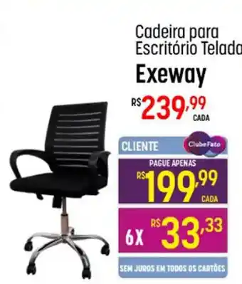Muffato Cadeira para Escritório Telada Exeway oferta