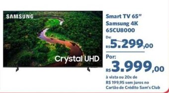 Smart TV 65" Samsung 4K 65CU8000