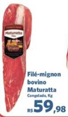 Sam's Club Filé-mignon bovino Maturatta Congelado, Kg oferta