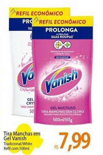 Atacadão Tira Manchas em Gel Vanish Tradicional/White Refil com 500ml oferta