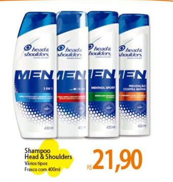 Atacadão Shampoo Head & Shoulders Vários tipos Frasco com 400ml oferta