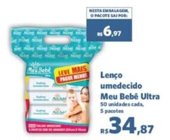 Sam's Club Lenço umedecido Meu Bebê Ultra 50 unidades cada, 5 pacotes oferta
