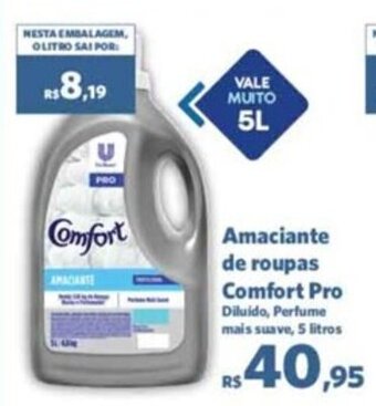 Sam's Club Amaciante de roupas Comfort Pro Diluido, Perfume mais suave, 5 litros oferta