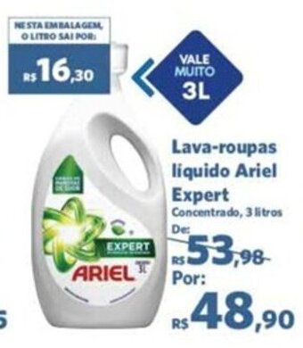 Sam's Club Lava-roupas liquido Ariel Expert Concentrado, 3 litros oferta