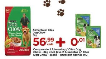 Carrefour Alimento p/ Cães Dog Chow 3kg oferta