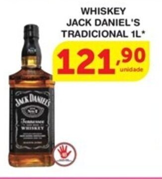 Roldão WHISKEY JACK DANIEL'S TRADICIONAL 1L* oferta