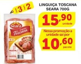 Roldão LINGUIÇA TOSCANA SEARA 700G oferta