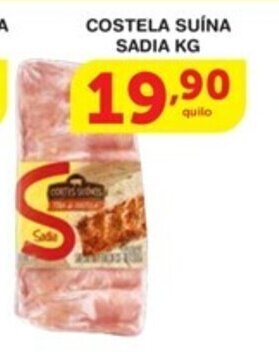 Roldão COSTELA SUÍNA SADIA KG oferta
