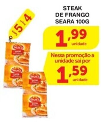 Roldão STEAK DE FRANGO SEARA 100G oferta