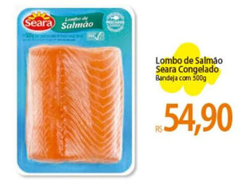 Atacadão Lombo de Salmão Seara Congelado Bandeja com 500g oferta