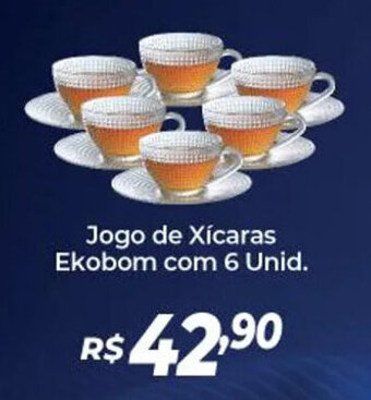Atakarejo Jogo de Xícaras Ekobom com 6 Unid. oferta