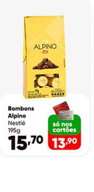 Zaffari Bombons Alpino Nestlé 195g oferta