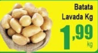 Higa's Supermercado Batata Lavada 1kg oferta