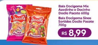 Tenda Atacado Bala docigoma mix azedinho e docinho docile pacote 600g oferta
