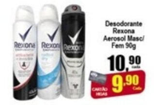Higa's Supermercado Desodorante Rexona Aerosol Masc/ Fem 90g oferta