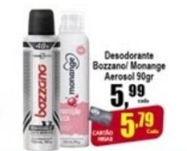Higa's Supermercado Desodorante Bozzano/ Monange Aerosol 90g oferta