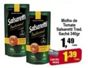 Molho de Tomate Salsaretti Tradicional sache 340g