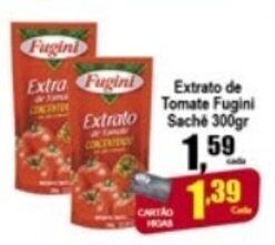 Higa's Supermercado Extrato de Tomate Fugini sache 300g oferta