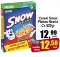 Higa's Supermercado Cereal Snow Flakes Nestle cx 620g oferta
