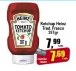Higa's Supermercado Ketchup Heinz Trad. Frasco 397g oferta