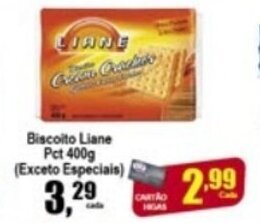 Higa's Supermercado Biscoito Liane pct 400g oferta