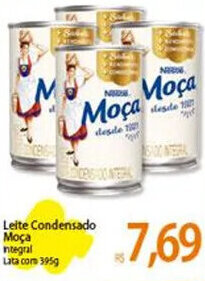 Atacadão Leite Condensado Moça intgeral lata com 395g oferta