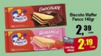 Higa's Supermercado Biscoito Waffer Panco 140g oferta