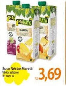 Atacadão Suco Néctar Maratá vanos sabores TP com 1L oferta