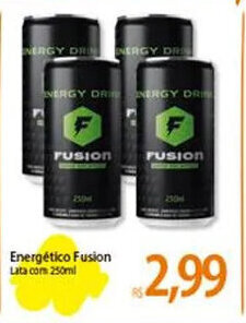 Atacadão Energético Fusion lata com 250ml oferta