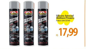 Silicone Aerossol Multiuso Proauto Frasco com 321ml