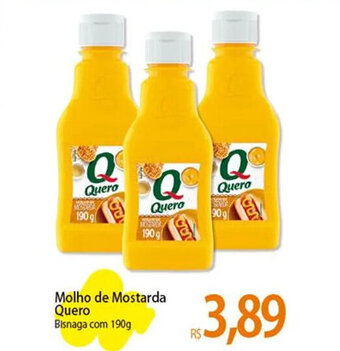 Atacadão Molho de Mostarda Quero Bisnaga com 190g oferta