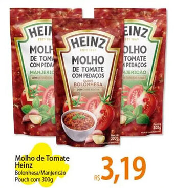 Atacadão Molho de Tomate Heinz Bolonhesa/Manjericão Pouch com 300g oferta