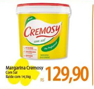 Margarina Cremosy Com Sal Balde com 14,5kg