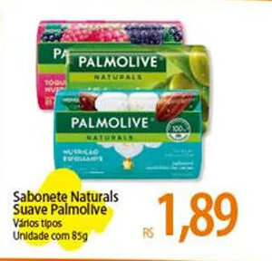 Atacadão Sabonete Naturals Suave Palmolive Vários tipos Unidade com 85g oferta