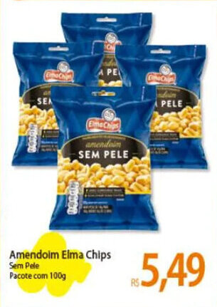 Atacadão Amendoim Elma Chips Sem Pele Pacote com 100g oferta