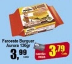 Higa's Supermercado Faroeste Burguer Aurora 130g oferta