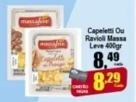 Higa's Supermercado Capeletti ou Ravioli Massa Leve 400g oferta