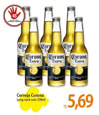 Atacadão Cerveja Corona Long neck com 330ml oferta