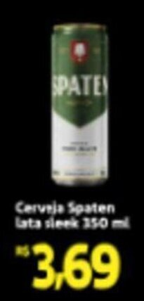 Cerveja Spaten lata sleek 350ml