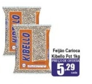 Higa's Supermercado Feijao Carioca Kibello pct 1kg oferta