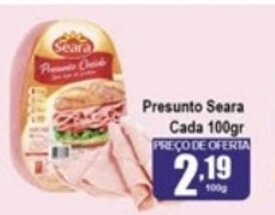 Higa's Supermercado Presunto Seara cada 100g oferta