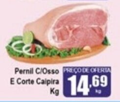 Pernil c/ Osso e Corte Caipira 1kg