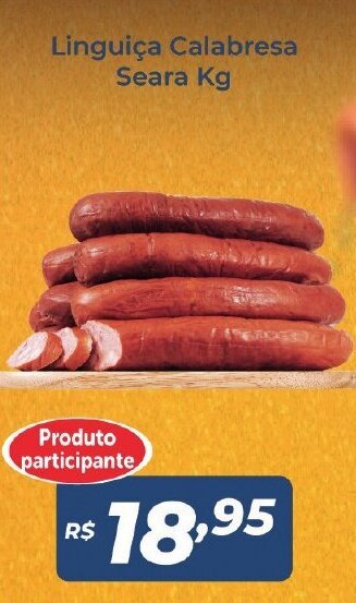 Atakarejo Linguica Calabresa Seara 1kg oferta