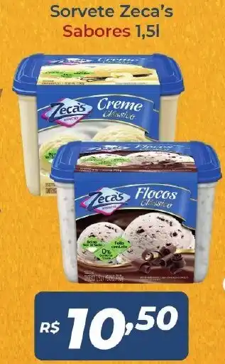 Atakarejo Sorvete Zeca's Sabores 1.5L oferta