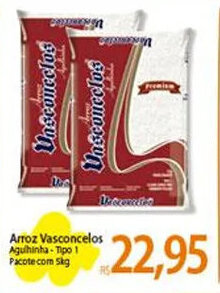 Atacadão Arroz Vasconcelos Agulhinha-Tipo 1 Pacote com Sig oferta