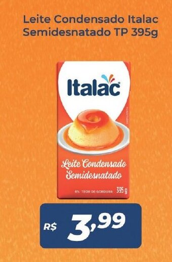 Atakarejo Leite Condensado Italac Semidesnatado TP 395g oferta