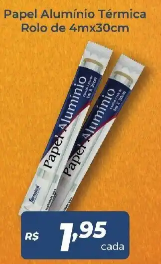 Atakarejo Papel Aluminio Termica Rolo de 4m x 30cm oferta